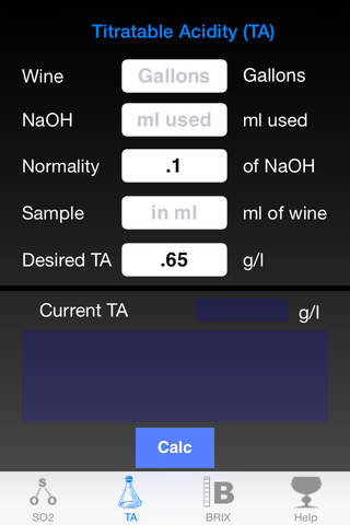 Winemakers Calculator screenshot 4