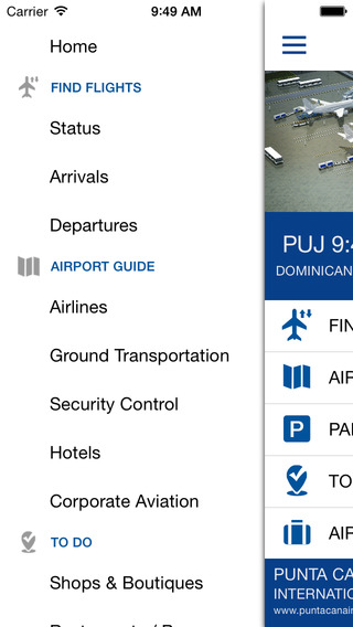 【免費旅遊App】PUJ Airport-APP點子