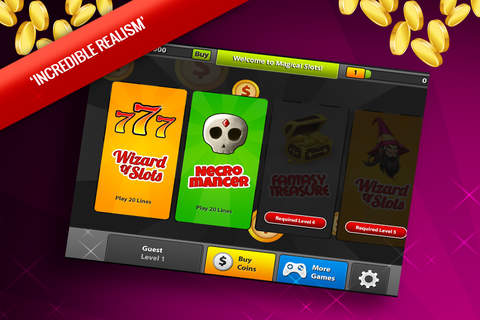 Magic Gold Slots FREE Edition - Win Big Bonus in this Ancient Casino screenshot 4