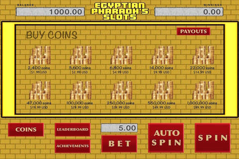 "A+" Pyramid of Cleopatra's Empire Slots Casino : Cradle of Spirits Mummys Curse Bonus Game! screenshot 4