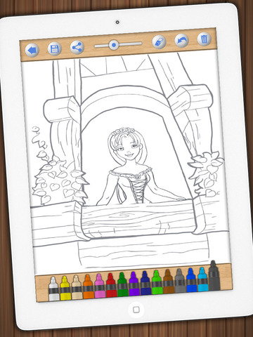 【免費攝影App】Paint Princess Rapunzel – Drawings of princesses to color-APP點子