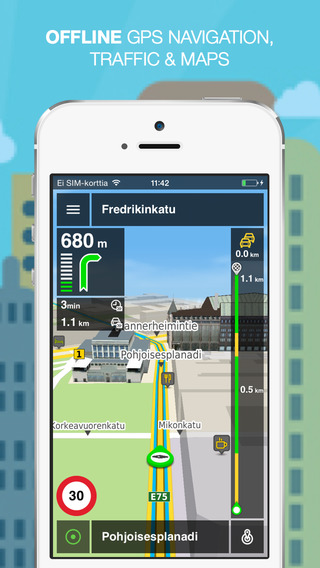 NLife Scandinavia Premium - Offline GPS Navigation Traffic Maps