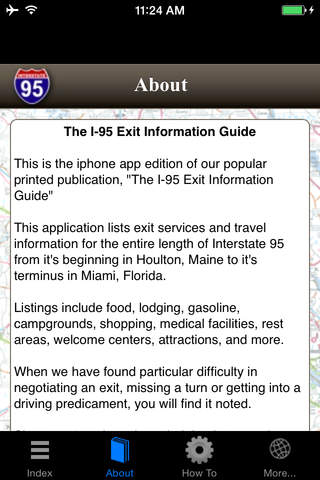 I-95 Exit Guide screenshot 2
