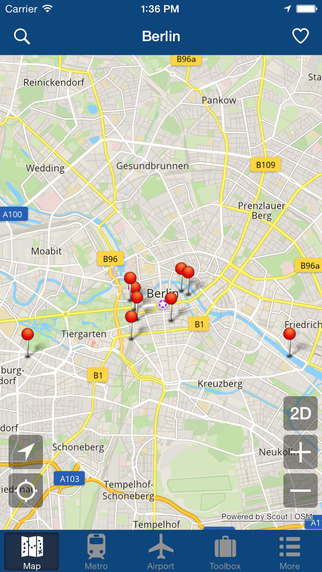 柏林离线地图 - 城市 地铁 机场 [iOS]