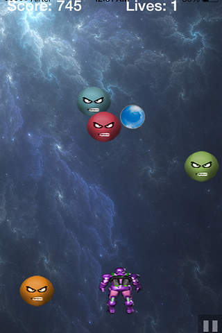 Space Alien War Saga colorful angry bubble attack screenshot 3
