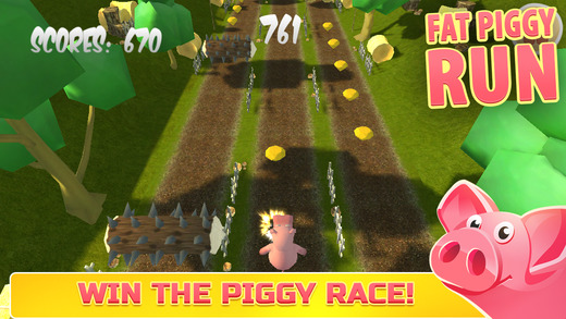 【免費遊戲App】Fat Piggy Run-APP點子