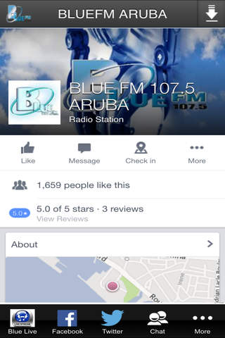 BLUE FM ARUBA screenshot 2