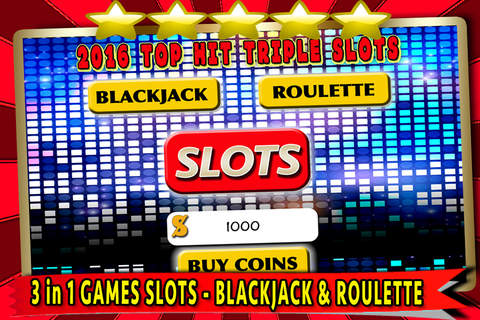 2016 Top Hit Triple Slots - FREE 777 Casino Slots Game screenshot 2