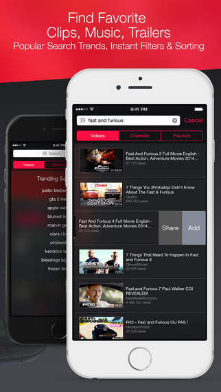 【免費攝影App】Surf & Watch for YouTube - Video Player, Live Streamer & Playlist Manager for Clips, Music and Movies for iOS 8-APP點子