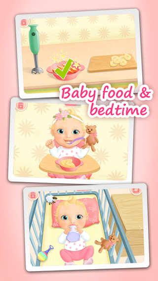 【免費遊戲App】Sweet Baby Girl Dream House, Bath Time, Dress Up, Baby Care and Birthday Party - Kids Game-APP點子