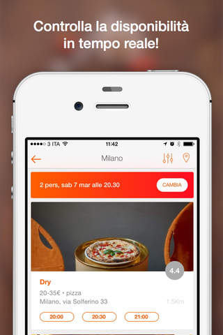 MiSiedo - Cerca e Prenota ristoranti in Italia screenshot 2