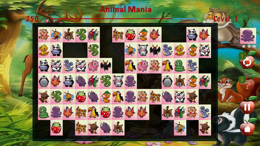 【免費遊戲App】Animal Mania - matching the same fun images-APP點子