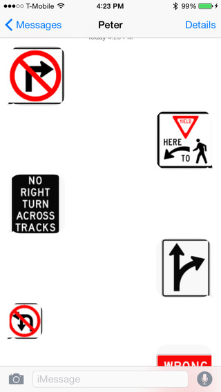 Road Signs Keyboard Stickers: Chat with Traffic Icons on Message and More