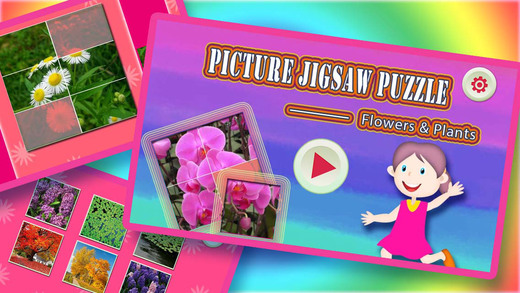 ABC Picture Jigsaw Puzzle For Kids - Flowers Plants