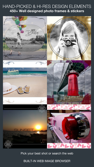 【免費攝影App】Insta White – More than 450 well designed photo frames & stickers Easy to add word, caption to photos-APP點子