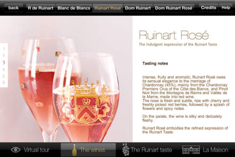 Champagne Ruinart screenshot 2