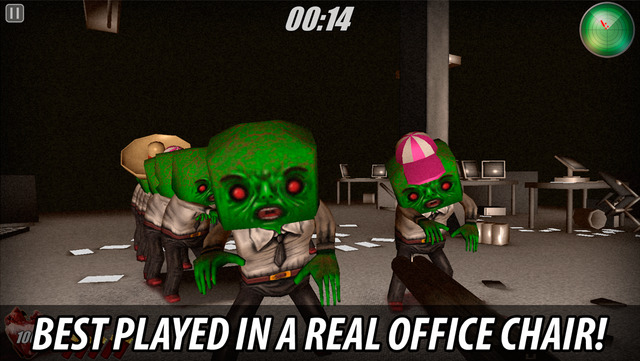 Spin and shoot pesky zombies in "Office Chair Zombie Attack" (via @appadvice)