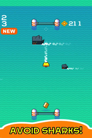 Tinny Pong - Splash Water And Crossy Shark Endless Runner Game screenshot 3