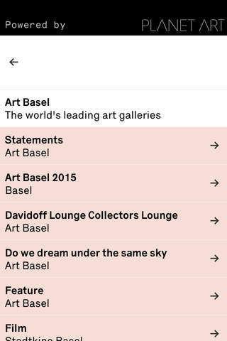My Art Guide Art Basel 2015 screenshot 2