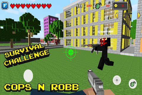 Cops N Robbers™ (Original) 3D - Mine Mini Block Survival & Worldwide Multiplayer Game with skins exporter for minecraft screenshot 4