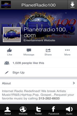 PlanetRadio100 screenshot 2