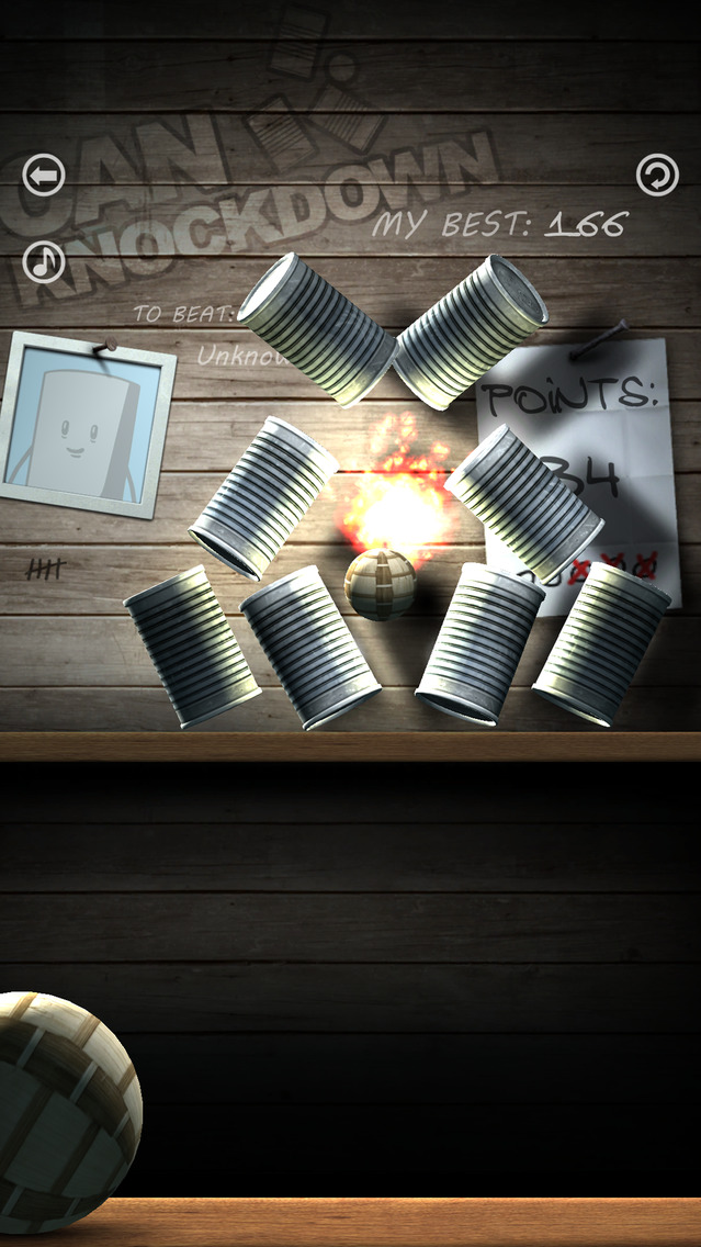 Screenshots of Can Knockdown for iPhone