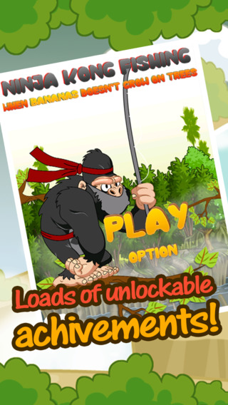 【免費遊戲App】Amazing Ninja Kong Fishing Free - When Bananas Doesn’t Grow On Tree-APP點子