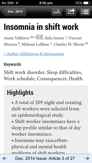 【免費醫療App】Sleep Medicine Journals-APP點子