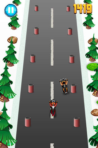 An Agent Bike Winter Off-road Race - Hill Climb in North Pole Highway FREE screenshot 3