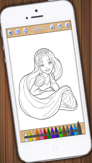 【免費攝影App】Paint Princess Rapunzel – Drawings of princesses to color-APP點子