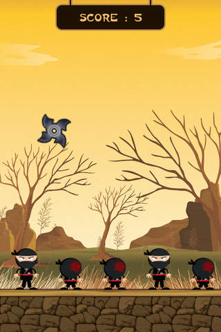 Save Ninja : Concentrate your mind and tap on weapons !! screenshot 3