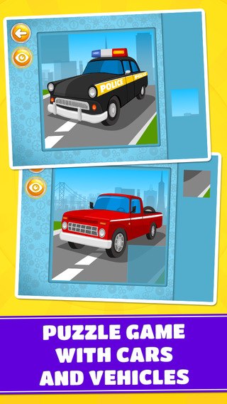 Emergency Transport Vehicles Cars Trucks Puzzle Game - Free