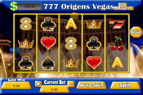 777 AAA a a Origens Vegas Coins screenshot 2