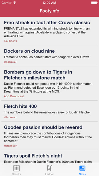 免費下載運動APP|Footyinfo - Live AFL Scores app開箱文|APP開箱王