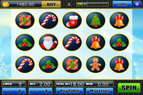 777 Happy Holidays Fun Slots - Lucky Santa's Party Casino Game Pro screenshot 2