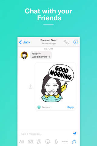 Facecon for Messenger - Chat with your own animated stickers screenshot 4