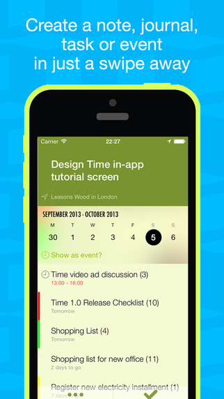 【免費生產應用App】TIME - Notes, Tasks & Events-APP點子