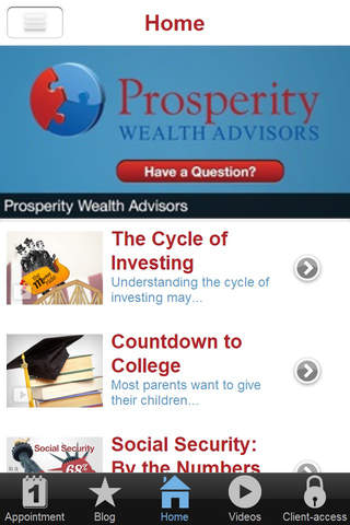 Prosperity Wealth Advisors screenshot 2