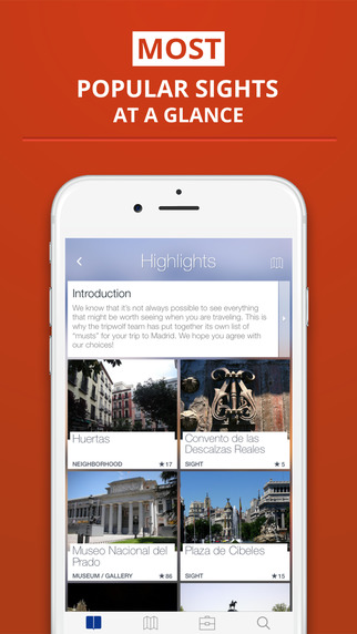 【免費旅遊App】Madrid - your travel guide with offline maps from tripwolf (guide for sights, restaurants and hotels)-APP點子