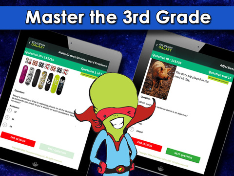 【免費教育App】3rd Grade Education Galaxy: Math, ELA, and Reading - Common Core, STAAR, or Your State Standards-APP點子