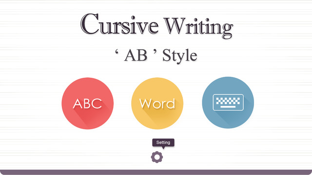 Cursive Writing AB Style