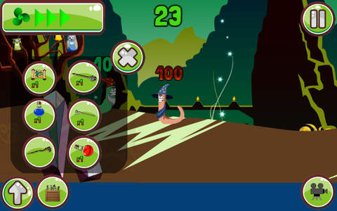 Worms Wizard War screenshot 2