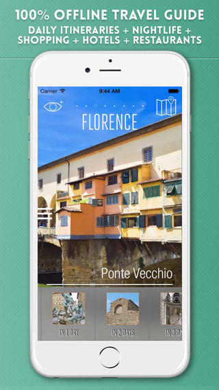 Florence Travel Guide with Offline City Street Map