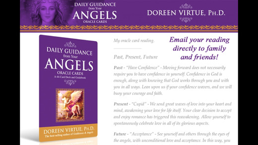 【免費書籍App】Daily Guidance from Your Angels Oracle Cards - Doreen Virtue, Ph.D.-APP點子