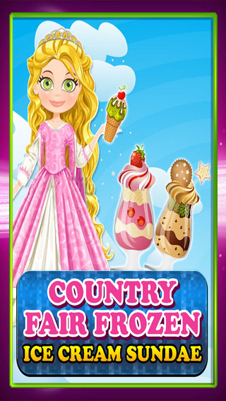 Country Fair Frozen Ice-Cream Sundae Maker : Caramel and Chocolate Sprinkle Delight PRO