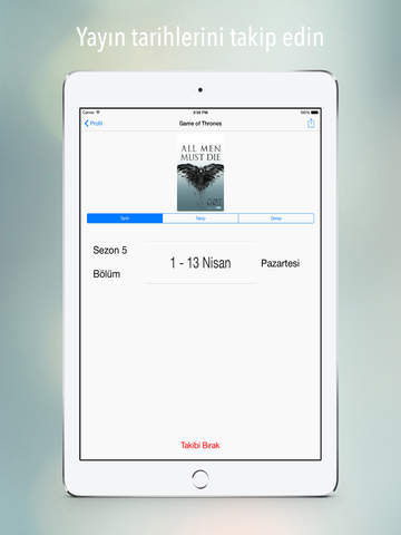Dizi Takip for iPad screenshot 3