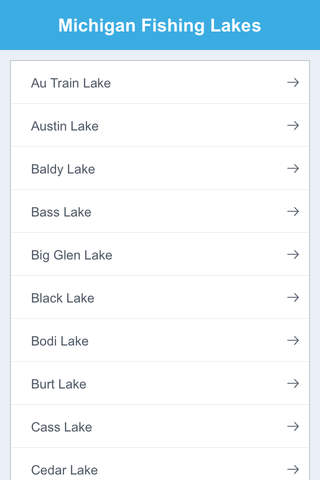 Michigan Fishing Lakes screenshot 2