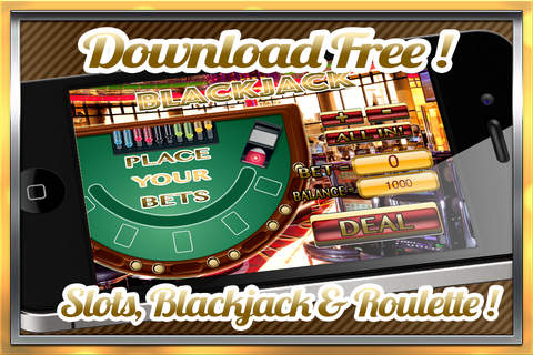 Admirable Casino Jackpot Blackjack, Slots & Roulette! Jewery, Gold & Coin$! screenshot 3