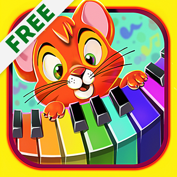 Free Piano for Kids and Babies - Animals and Music Sounds for Children. Interactive music toy. LOGO-APP點子