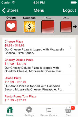 Sonny's Pizzeria screenshot 3
